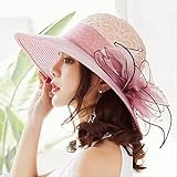 Mode Hüte High-End Frauen Sommerhut Seide in Garn gewickelt Große Hut Blume in Blinded Farbe Frauen Hut Sonnenhut für Frauen Gifts for Christmas