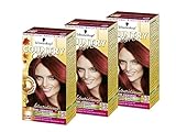 SCHWARZKOPF COUNTRY COLORS Intensiv-Tönung, Haarfarbe 58 Grand Canyon Granatrot, Stufe 2, 3er Pack (3 x 123 ml)