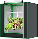 VIVOSUN Kleines Growzelt, geeignet für Aerogarden, Hydrokultur-Anbausystem, 48x34.7x52cm, Indoor-Wachstumszelt aus hochreflektierendem Mylar mit Bodenversiegelung, Lüftungsfenster und Kabeldurchlass