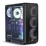 Zalman S2 TG PC Midi Tower ATX Gehäuse mit Lüfter - Computer Case ATX Gaming Tower - Gaming PC Gehäuse Glas mit Seitenteil aus Tempered Glass - schwarz