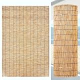 Bambus-Sichtschutz für Balkon, dekorative Bambuszaunplatten, Outdoor-Sichtschutz für Garten, 80 x 300 cm (2,6 x 10 Fuß), stilvoller Hinterhofschutz