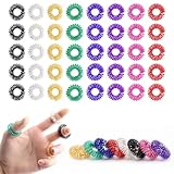 Wepai Akupressur Ring, 40 Stück Massageringe für Finger, Finger Massageringes für Bessere Durchblutung und Linderung von Gelenkschmerzen