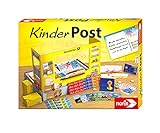 Noris 606011236 - Kinderpost - Klassisches Kinder-Rollenspiel, inkl. Postschalter und viel Postzubehör, Postkarten, Briefe, Pakete, für Kinder ab 4 Jahren, Gelbe