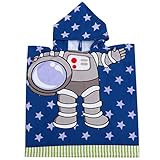 TOGEVAL Umhang Kinderumhang Strandtücher Für Jungen Mädchen Handtuch -badetücher Roben Für Jungen Kapuzenhandtuch Für Kinder Bademäntel Für Kinder Polyester (Polyester) Blue