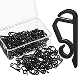 120 Stücke Weihnachten Licht Clips Outdoor Dachrinnen Haken Wetterfeste Outdoor Lichter Klammer Feiertag Licht Clips für Weihnachten Dekoration Lichterketten (Klassischer Stil)