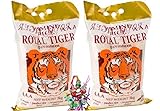 [ 2x 5kg ] ROYAL TIGER Jasmin Duftreis / Jasmin Reis, ganz / Jasmine Rice AAA + ein kleines Glückspüppchen - Holzpüppchen