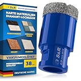 S&R Professional Diamant Fliesenbohrer 38 mm, Lochsäge für Fliesen M14 Gewinde, Diamant Bohrer Fliesen, Vakuum Gelötete Bohrkrone Winkelschleifer für Keramik, Feinsteinzeug, Granit, Marmor, Porzellan