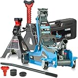 Rangierwagenheber 2,5T mit Unterstellböcke 3T - Hydraulischer Wagenheber & Werkstattstände Set für PKW & SUV, Höhenverstellbar, Stabile Konstruktion für sicheres Arbeiten
