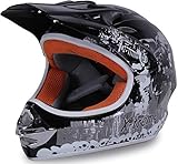 Actionbikes Motors Motorradhelm X-Treme Kinder Cross Helme Sturzhelm Schutzhelm Helm für Motorrad Kinderquad und Crossbike (Large)