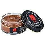 Lenzen Premium Schuhcreme für glattes und genarbtes Leder I Hochwertige Schuhpflege für Glanz und strahlende Farbe (Cognac)