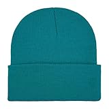 Générique Strickmütze mit Loch, weich, warm, für Herren/Damen, Ski-Watch, Mütze, Satin, Large, Einheitsgröße