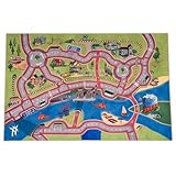 Hamburg-Spielteppich | Autoteppich | Straßenteppich | Kinderteppich | Verkehrsteppich (120 x 80 cm)