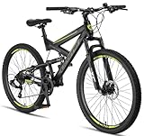 Licorne Bike Strong 2D Premium Mountainbike in 27,5 Zoll - Fahrrad für Jungen, Mädchen, Damen und Herren - Scheibenbremse vorne und hinten - 21 Gang-Schaltung - Vollfederung