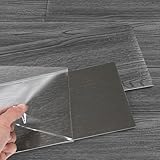 Peviasot PVC Bodenbelag Vinylboden Selbstklebend, 2.5m²/18 Stück Rutschfest Wasserfest, 91,44x15,24cm Dicke 2 mm Klebefliesen Boden Verschleißfest für Wohnzimmer Küche, Dunkelgrau