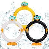 Tauchringe für Kinder, 3PCS Unterwasser Tauchringe, Tauchspielzeug für Kinder, Tauchen Spielzeug Unterwasser, Pool Spielzeug, Pool Tauchringe für Kinder ab 6 Unterwasserspiel und Tauchtraining