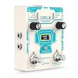Donner Circle Looper Pedal, Stereo Guitar Looper Pedal, 40 Slots 160 mins Loop Pedal with Drum Machine 100 Drum Grooves, Tap Tempo, Fade Out