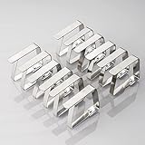 Tischtuchklammern Edelstahl, Tischdeckenklammer Tischabdeckungsklemmen Tischdecke Tischdeckenhalter Clips Tischtuch Clips - Silber