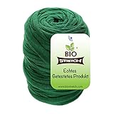 Biostretch, weiche, Dehnbare Gartenschnur, Umweltfreundliche stützende Pflanzenbinder, Smarte verdrehungsfreie Pflanzenbinder, Flexibles zuschneidbares Pflanzenband (20m Bio-Rolle (grün) x 1)