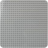 Große Bauplatte Kompatibel mit Lego Duplo Platten, Classic Grundplatte für DUPLO Sets,38 * 38cm Platten-Set für Kreatives Vorschulspielzeug,Grau