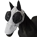 Leberna Mesh Fliegen Maske Mit Ohren Nase UV Schutz Voll F¨¹r Warmblut
