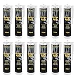 12x Montagekleber weiß 310ml | Baukleber, Kleber für Beton, Mauerwerk, Putz, Holz, Metall, PVC, usw. | 12 Stück