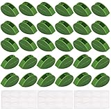 30 Stück Pflanzenclips Wand, Kletterpflanzen Befestigung Wandbefestigung für Pflanzen Blattförmiger Rankenhalter mit Klebepunk ​für Gartenarbeit Pflanzenstützung