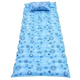 KONTONTY Wasserbett Matratze PVC Wasserkern Kühlschrank Wasserkühlendes Eispad Für Studenten Schlafsaal Einzeln 190x75cm Mit Wasserfüllung Und Kopfkissen