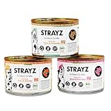 STRAYZ Katzenfutter Nass in Soße Probierpaket – Getreidefrei, Hoher Fleischanteil, ohne Zuckerzusatz, 100% natürliche Zutaten, Premium Nassfutter in Soße für wählerische Katzen
