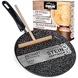 STONELINE Crêpe-Pfanne 25 cm, mit Besteck, induktionsgeeignet