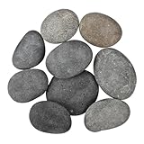 ifundom 9 Stück Teiliges Flacher Natürlicher Flusssteine Bastelsteine zum Bemalen DIY Steine für Kreative Garten Innenraumdekoration