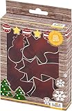 Birkmann RBV, 160965, Set Weihnachten, 5-teilig, Weißblech Ausstechform, silber