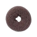 6 x Novon Professional - Knotenrolle, Haarunterlage - Donutkissen - Braun - 8 cm (S)