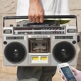 ZILOOK Kassettenlautsprecher, Bluetooth-Kassettenspieler Mit AM/FM-Radio, Klassischer 80Er-Jahre-Stil Mit Moderner Technologie, Kassettenaufnahme FüR Familienfeiern, Reisen, 8G U-Disk