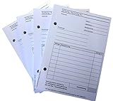 1x Block Quittung für Kleinunternehmer nach §19 - Quittungsblock - 100 Blatt DIN A6 Hochformat - gelocht (22421)