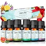 Janolia Ätherische Öle Naturrein Duftöl Set Reines Natürliche Ätherische Öle für Diffuser Pur Essential Oils für Luftbefeuchter Duftöle Geschenkset für Zuhause, Büro, Spa