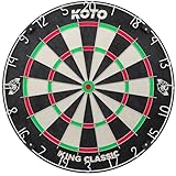 KOTO – King Classic Dartscheibe, Offizielle Turniermaße, dartscheibe steeldart, rotierender Zahlenring