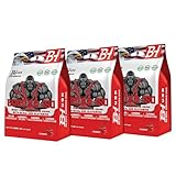 Gorilla ISO Whey Protein – 6 kg (3 x 2 kg) | Ultra-Pure Isolate Protein Powder for Muscle Growth, Recovery & Performance | Low Sugar & Fat – Black Hammer USA (6000, Erdbeere)