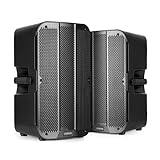Vonyx VD712A PA Lautsprecher Aktiv 1600 Watt - 2er Set - Bluetooth Lautsprecher Groß mit DSP – DJ Boxen für Party & Bühne – PA Anlage Komplettset – Aktivboxen mit Bi-Amping – Musikbox Groß mit TWS