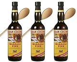 Gran Cucina Marsala Fine DOC 18% vol. mit Kochlöffel (3 x 0,75l) – Feiner Likörwein mit fruchtigem Charakter – Perfekt als Dessertwein oder zum Kochen und Backen