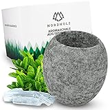 NORDHOLZ® Sauna Aromaschale aus Speckstein - Für einen langanhaltenden und intensiven Duft - Sauna Aufguss Stein perfekt für Aufguss oder Mentholkristalle - Sauna Zubehör - Saunazubehör