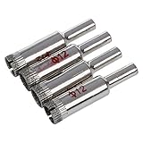 Phopurtall 4 Stueck 12mm Dia Diamant beschichteten Bohrer Marmorfliese Glas Loch sah Cutter-Tool