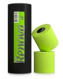 Geschenkrolle buntes, farbiges Toilettenpapier - Inhalt 3 Rollen - Luxusrolle - 3-lagig - Renova - weich - originell - Klopapier - erhältlich in blau grün rot orange pink gelb schwarz (grün)