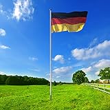 BGF Alu Fahnenmast 6,50 m Fahnenmast Fahnenstange Flaggenstange Fahne