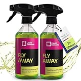 Liquid Elements – Insektenentferner Auto 'Fly Away' 2x500ml Gel Sprayflasche – Insektenreiniger hochwirksame, leicht basisch Formel – Löst hartnäckige Insektenverschmutzungen von Lack & Autoscheibe