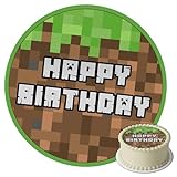 J&M DECO Tortenaufleger Gamer – essbare Kuchendeko Ø 20 cm – Tortenbild mit Gaming-Motiv für Jungengeburtstag – Zuckerpapier Tortendekoration – gebrauchsfertig