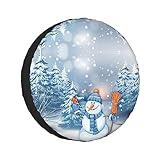 Hardworking Snowman Printed Universal Reserveradabdeckung Radschoner sind erhältlich für 60-83 cm Reifen