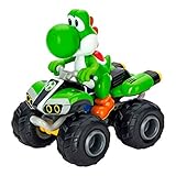 Carrera - 370200997X RC Mario Kart Yoshi Quad I Ferngesteuertes Quad Einzigartige Mario Lizenz I Langanhaltender Fahrspaß Dank LiFePo4 Akku I Robuste Luftreifen
