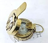 Nautischer Militär-Kompass aus Messing, Antik-Gerät