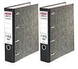 Doppelpack herlitz Doppelordner maX.file nature A4 sw 7cm 2xA5 quer Ablage sk Rückenschild (2)