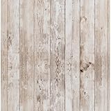 FENTIS Braun Selbstklebende Tapete Klebefolie Holzoptik für Küche Wood Vinyl Klebefolie Folie Wandsticker Möbelfolie Holzoptik für Wohnzimmer Badezimmer Deko 45x500cm